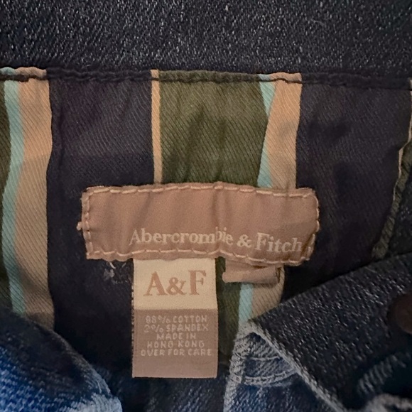 Abercrombie & Fitch Denim Cropped Jacket early 2000s - Picture 3 of 4
